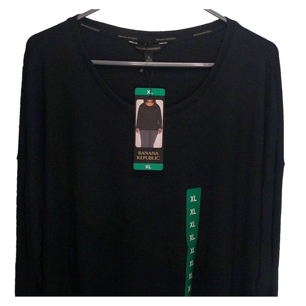 Banana Republic Black  Lightweight Sweater. XL NWT